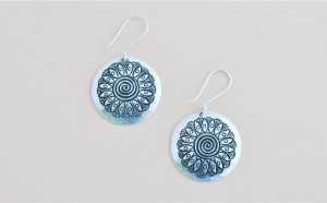 Pendientes de plata etnico